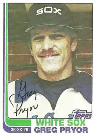 1982 Topps #76 - Greg Pryor - Chicago White Sox