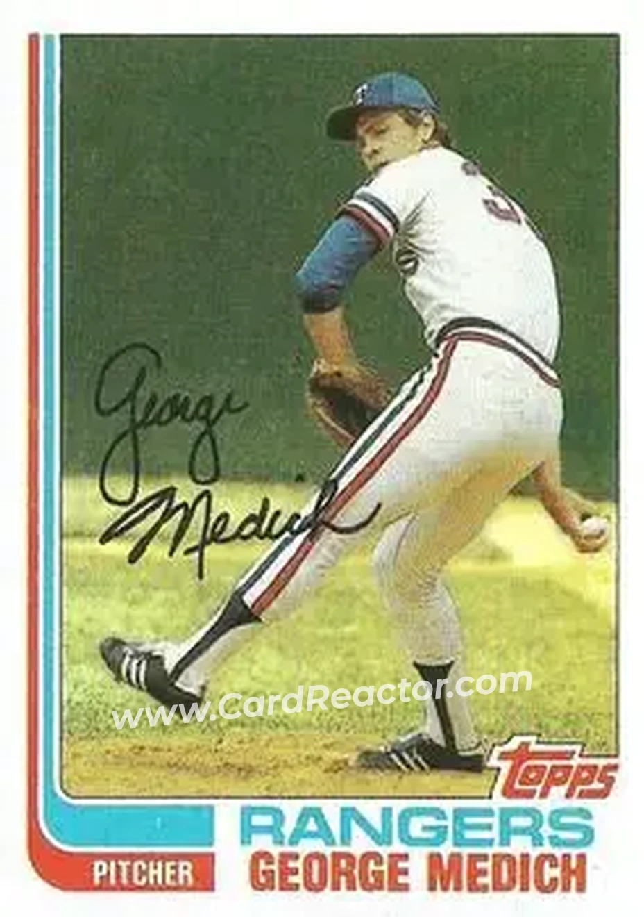 1982 Topps #78 - George Medich - Texas Rangers - Front