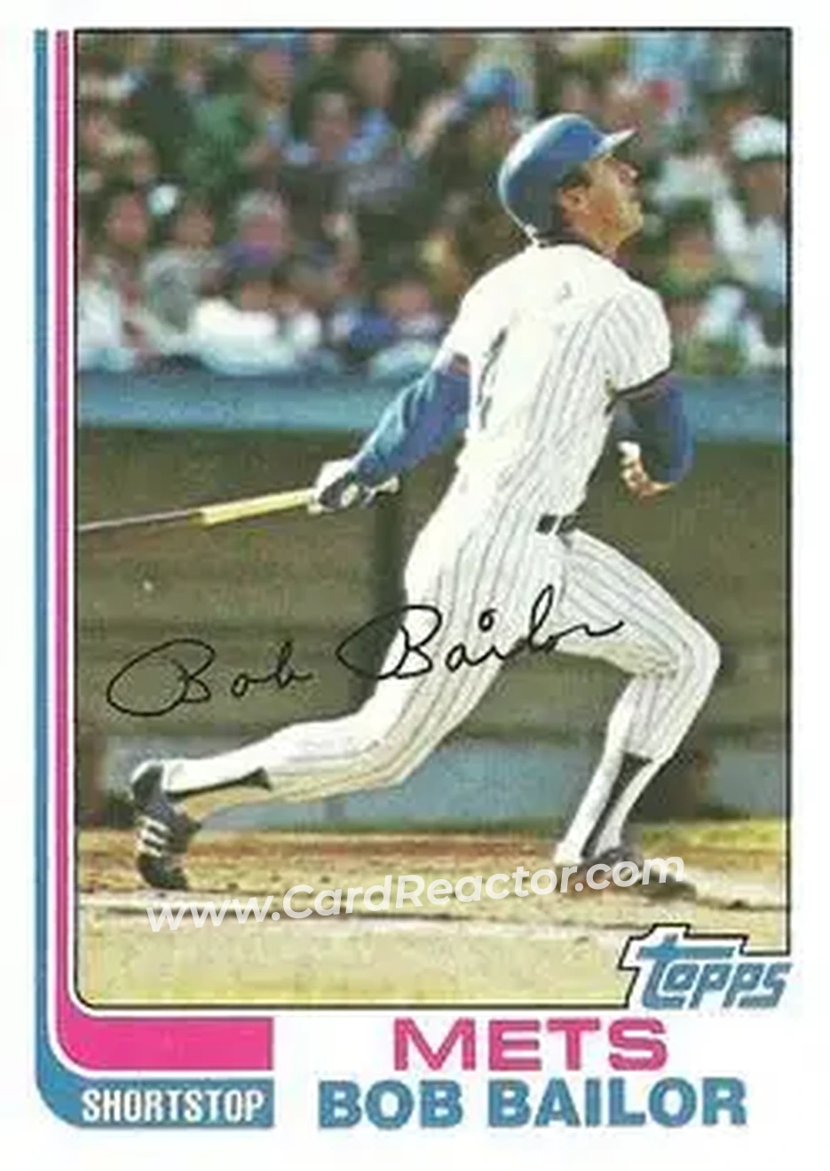 1982 Topps #79 - Bob Bailor - New York Mets - Front