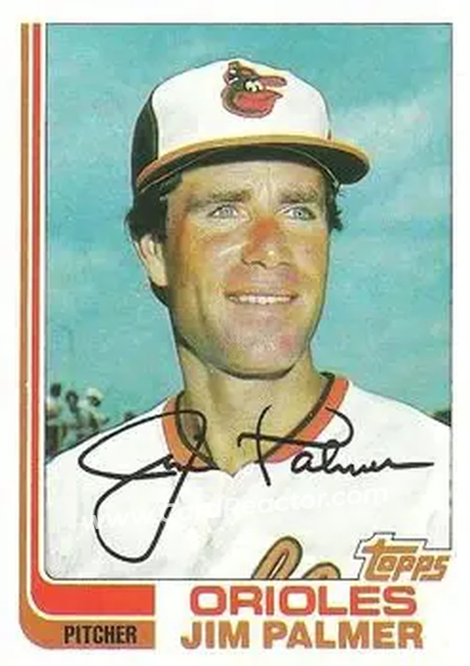 1982 Topps #80 - Jim Palmer - Baltimore Orioles - Front