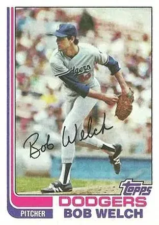 1982 Topps #82 - Bob Welch - Los Angeles Dodgers 1982 Topps #82 - Bob Welch - Los Angeles Dodgers