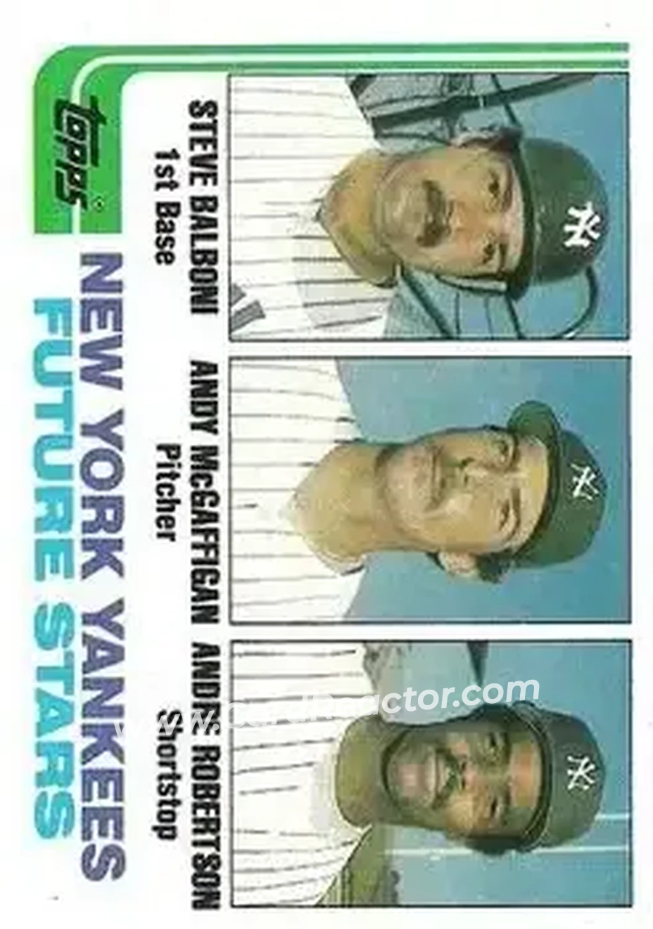 1982 Topps #83 - Card #83 - New York Yankees - Front