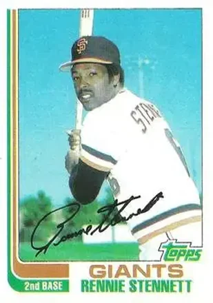 1982 Topps #84 - Rennie Stennett - San Francisco Giants
