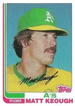 1982 Topps #87 - Matt Keough - Oakland Athletics