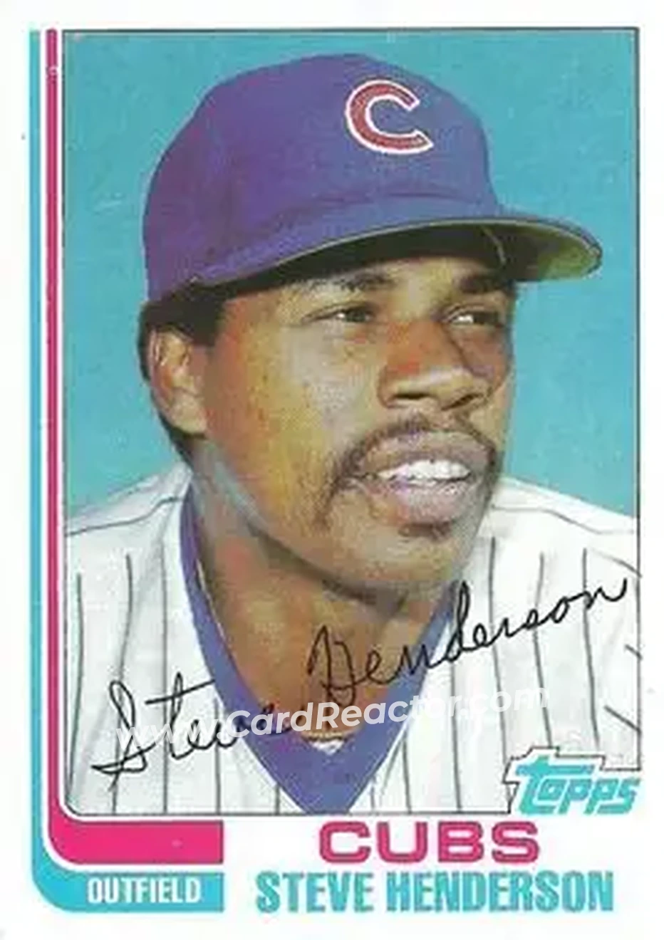 1982 Topps #89 - Steve Henderson - Chicago Cubs - Front 1982 Topps #89 - Steve Henderson - Chicago Cubs - Front