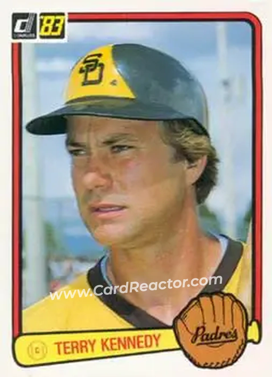 1983 Donruss #220 - Terry Kennedy - San Diego Padres - Front