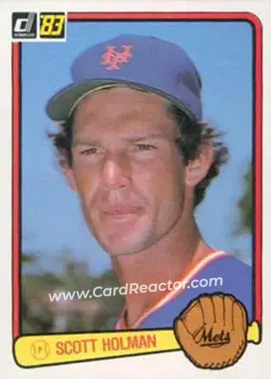 1983 Donruss #224 - Scott Holman - New York Mets - Front 1983 Donruss #224 - Scott Holman - New York Mets - Front