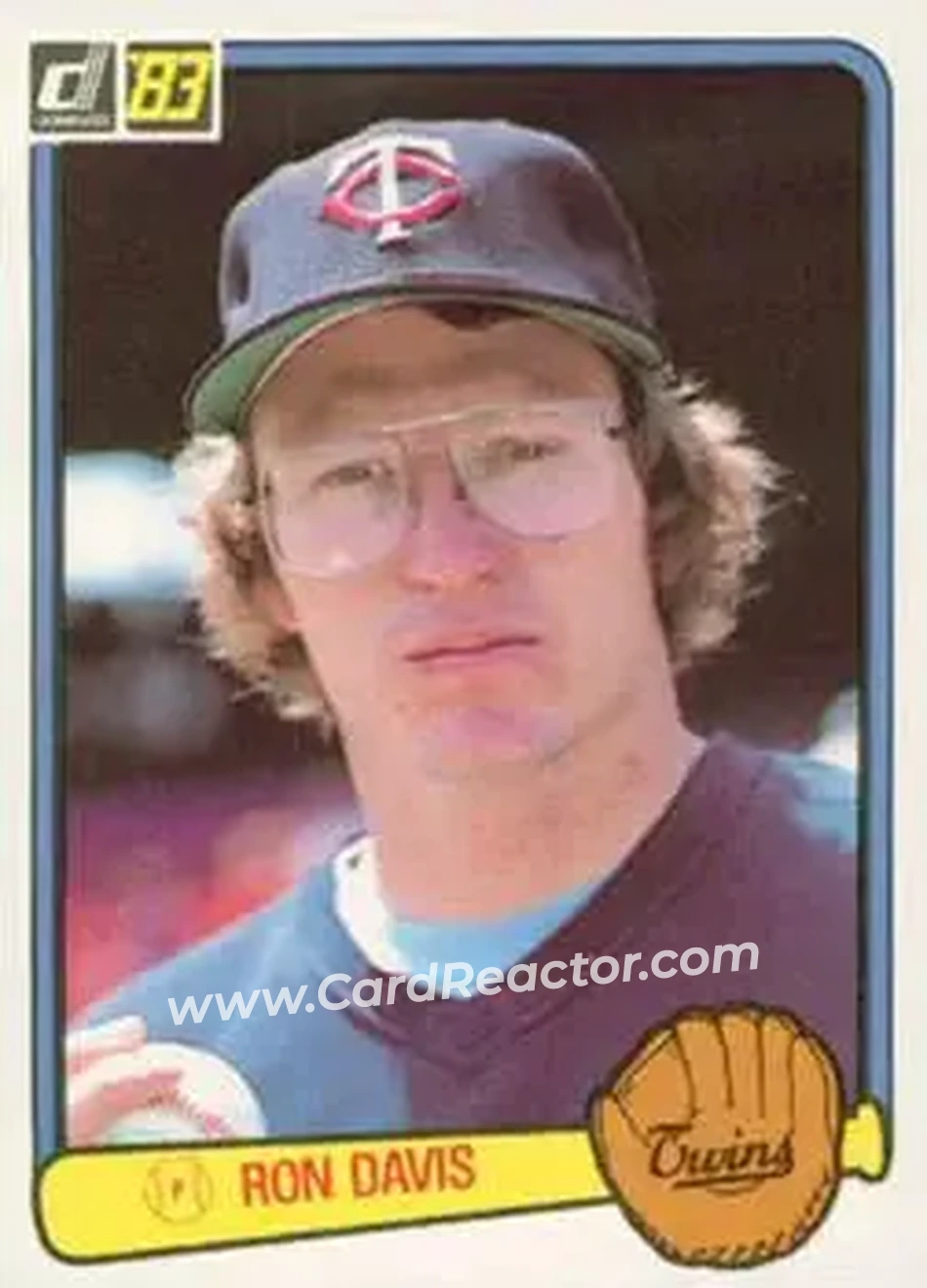 1983 Donruss #228 - Ron Davis - Minnesota Twins - Front