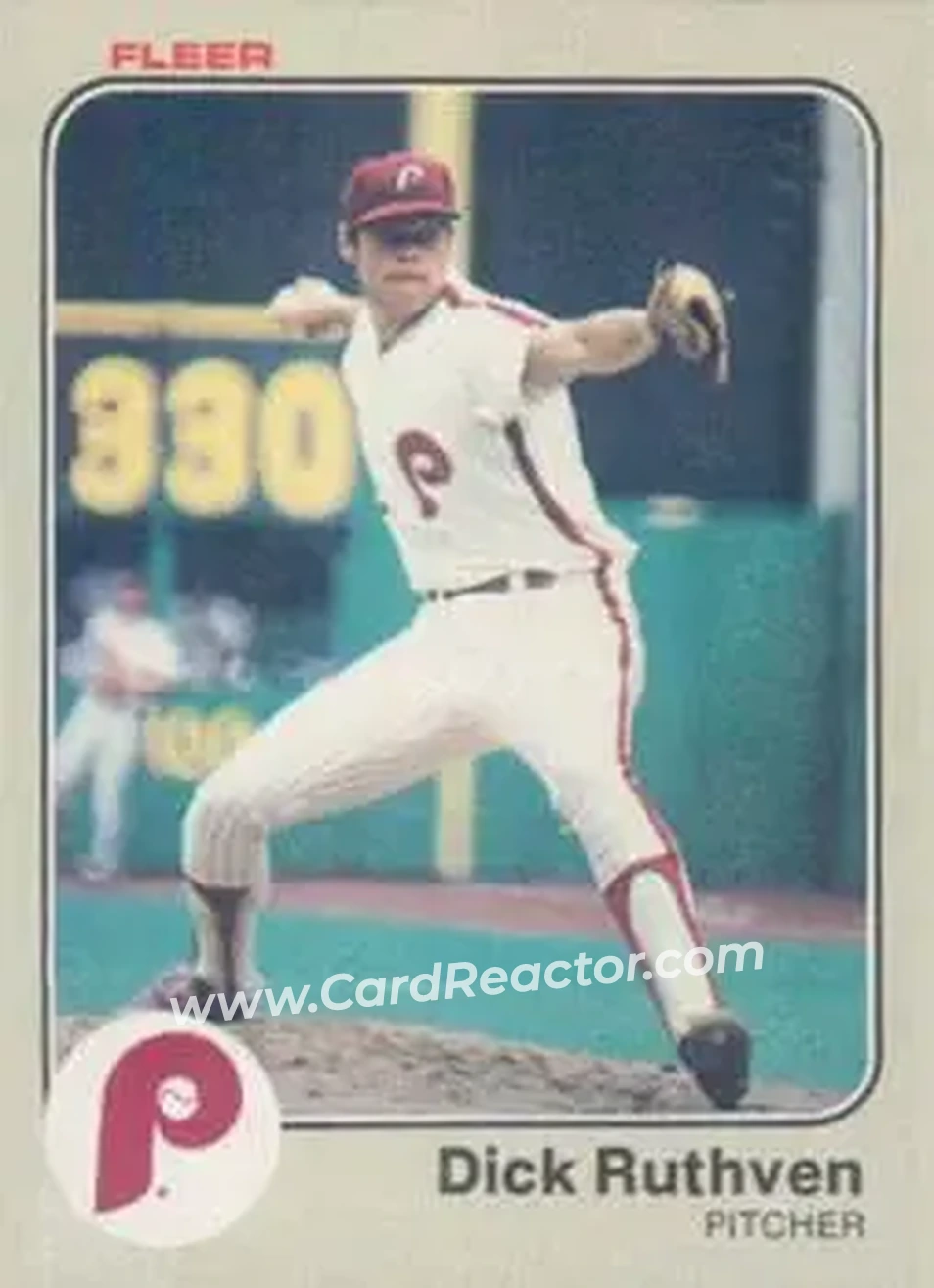 1983 Fleer #172 - Dick Ruthven - Philadelphia Phillies - Front