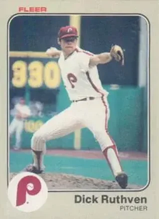 1983 Fleer #172 - Dick Ruthven - Philadelphia Phillies 1983 Fleer #172 - Dick Ruthven - Philadelphia Phillies