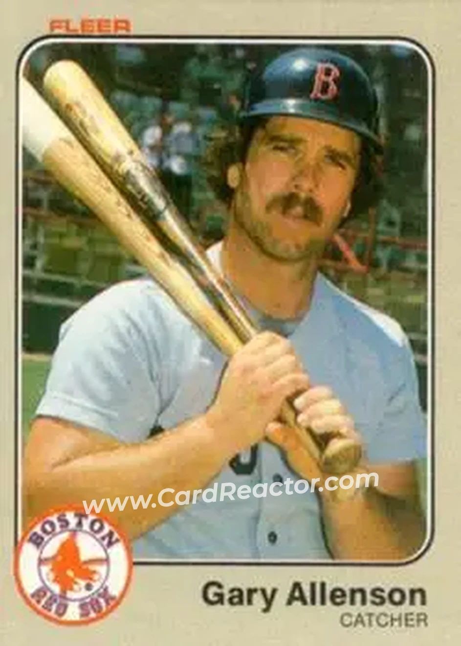 1983 Fleer #177 - Gary Allenson - Boston Red Sox - Front 1983 Fleer #177 - Gary Allenson - Boston Red Sox - Front