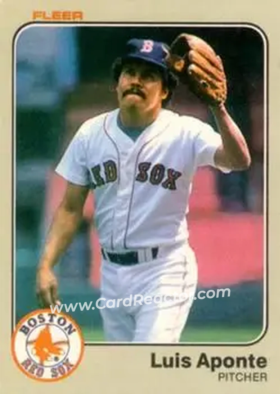 1983 Fleer #178 - Luis Aponte - Boston Red Sox - Front 1983 Fleer #178 - Luis Aponte - Boston Red Sox - Front