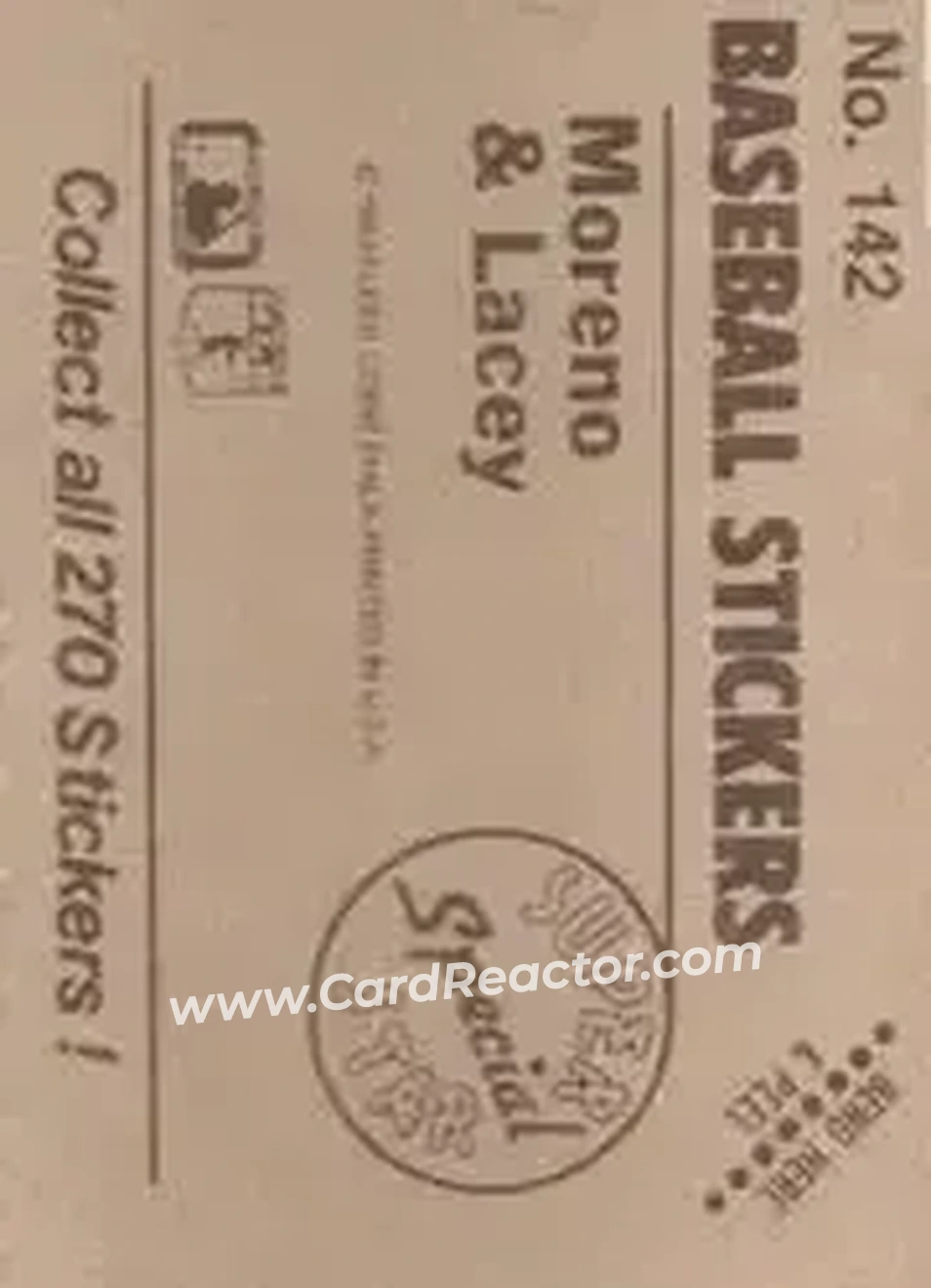 1983 Fleer Star Stickers #142 - Card #142 - Pittsburgh Pirates - Back 1983 Fleer Star Stickers #142 - Card #142 - Pittsburgh Pirates - Back