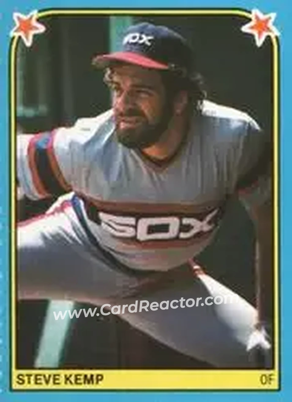 1983 Fleer Star Stickers #149 - Steve Kemp - Chicago White Sox - Front 1983 Fleer Star Stickers #149 - Steve Kemp - Chicago White Sox - Front