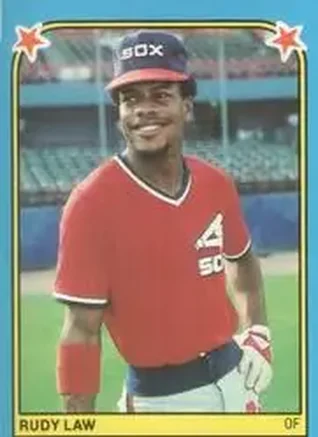 1983 Fleer Star Stickers #150 - Rudy Law - Chicago White Sox 1983 Fleer Star Stickers #150 - Rudy Law - Chicago White Sox
