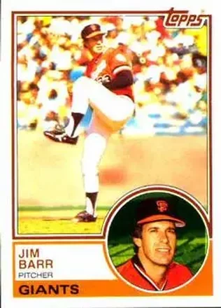 1983 Topps #133 - Jim Barr - San Francisco Giants