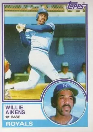 1983 Topps #136 - Willie Aikens - Kansas City Royals 1983 Topps #136 - Willie Aikens - Kansas City Royals
