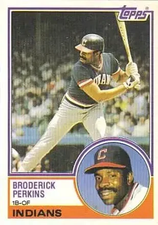 1983 Topps Traded #86T - Broderick Perkins - Cleveland Indians 1983 Topps Traded #86T - Broderick Perkins - Cleveland Indians