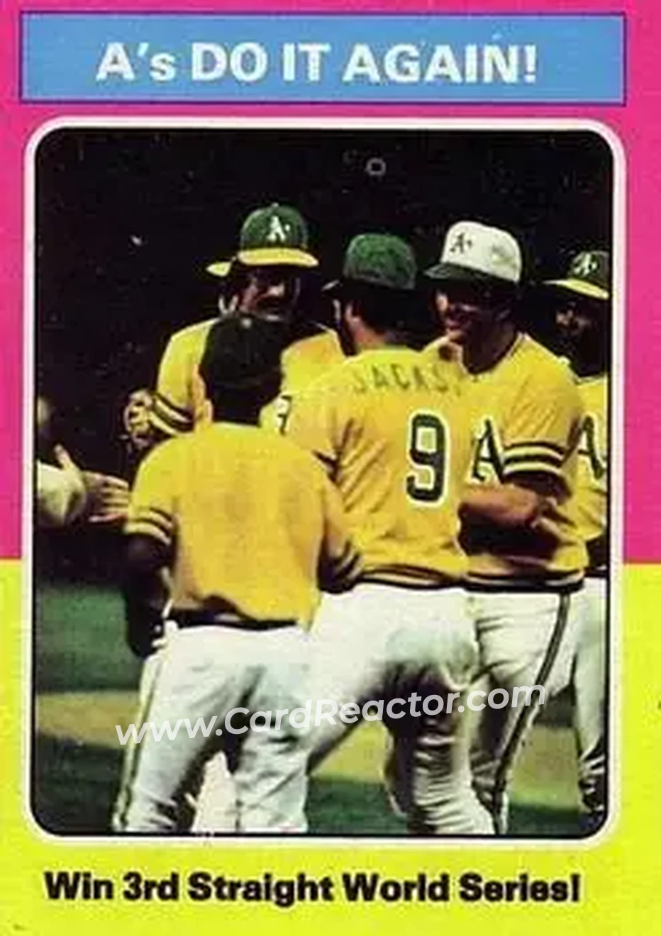 1975 Topps #466 - Card #466 - Oakland Athletics - Front