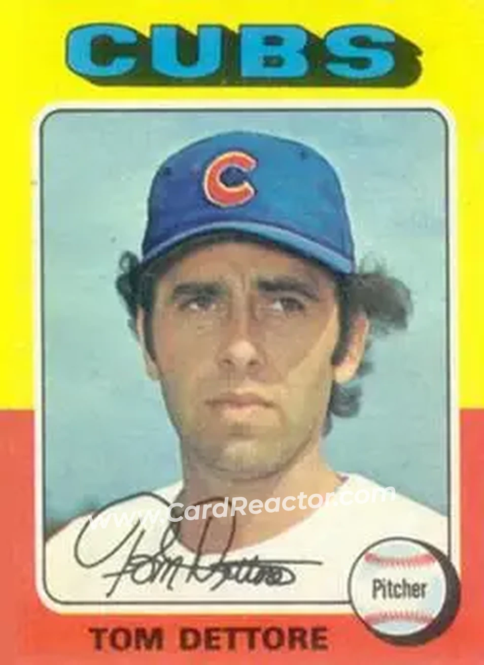 1975 Topps #469 - Tom Dettore - Chicago Cubs - Front