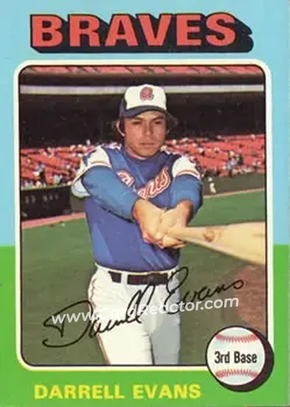 1975 Topps #475 - Darrell Evans - Atlanta Braves - Front