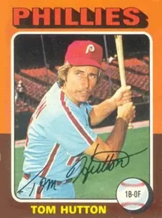 1975 Topps #477 - Tom Hutton - Philadelphia Phillies