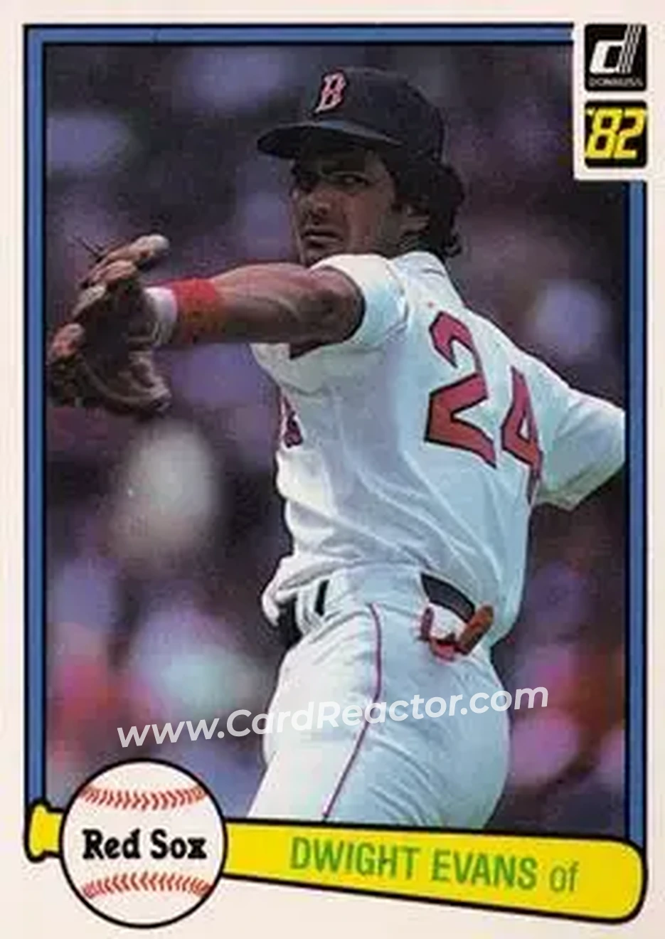 1982 Donruss #109 - Dwight Evans - Boston Red Sox - Front