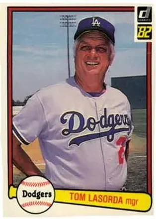1982 Donruss #110 - Tom Lasorda - Los Angeles Dodgers