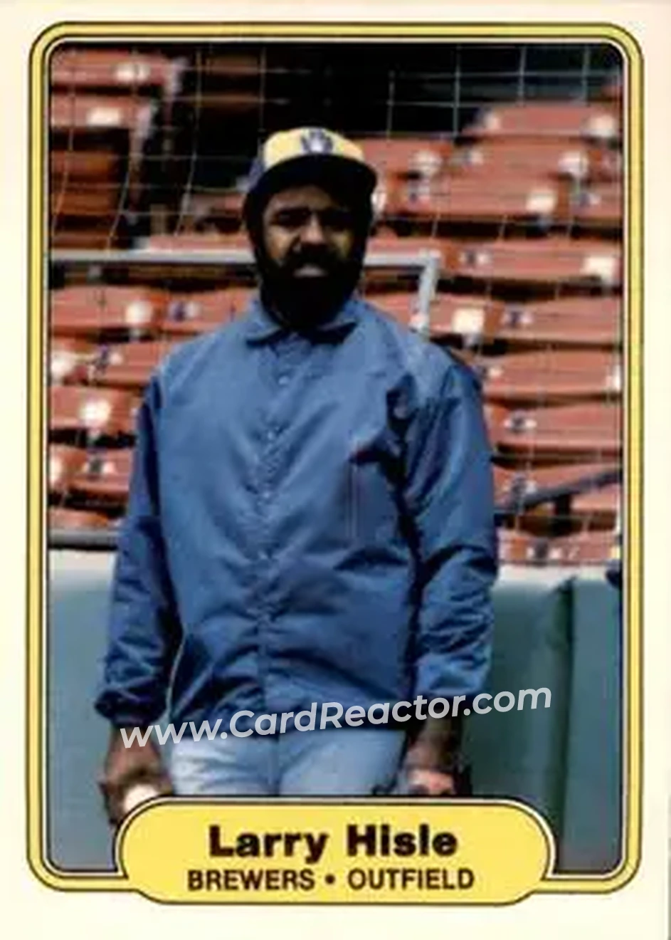 1982 Fleer #144 - Larry Hisle - Milwaukee Brewers - Front 1982 Fleer #144 - Larry Hisle - Milwaukee Brewers - Front