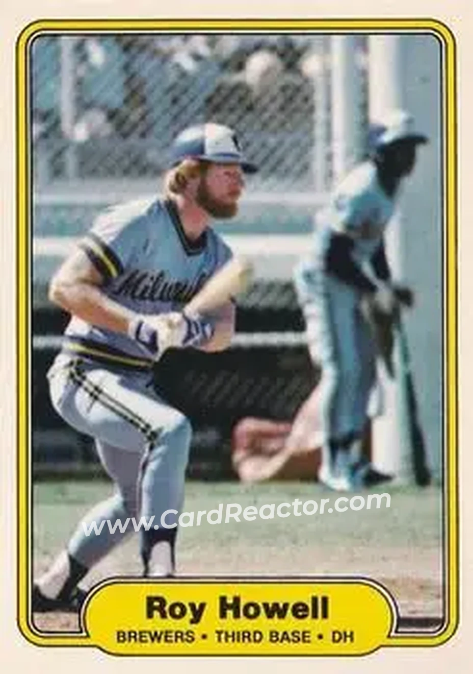 1982 Fleer #145 - Roy Howell - Milwaukee Brewers - Front