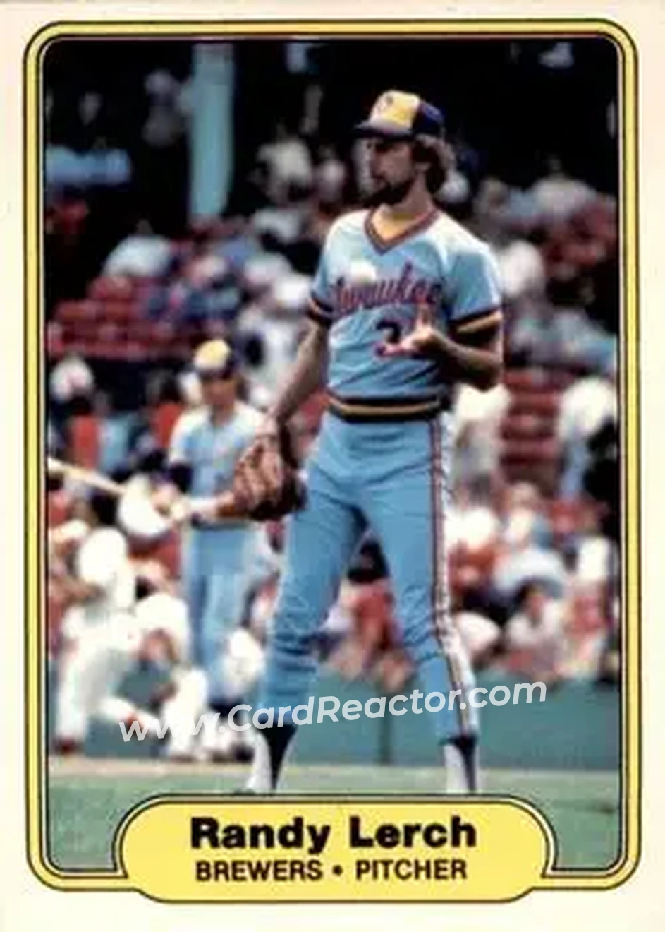 1982 Fleer #147 - Randy Lerch - Milwaukee Brewers - Front