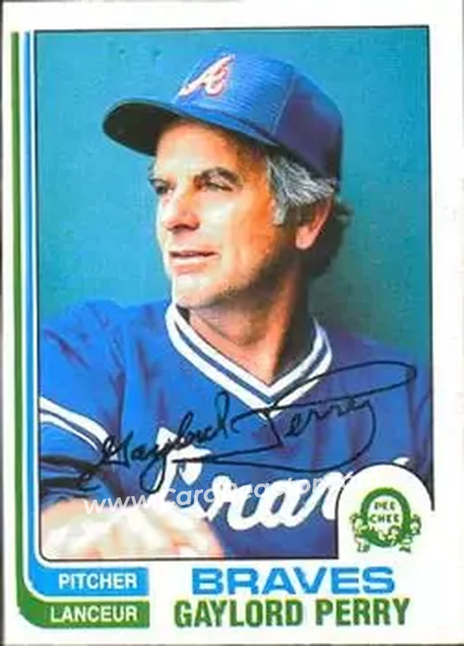 1982 O-Pee-Chee #115 - Gaylord Perry - Atlanta Braves - Front 1982 O-Pee-Chee #115 - Gaylord Perry - Atlanta Braves - Front