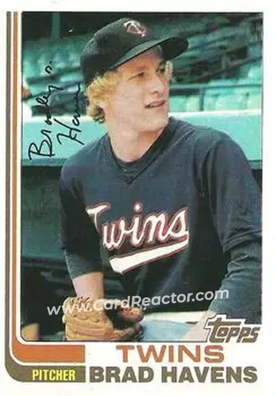 1982 Topps #92 - Brad Havens - Minnesota Twins - Front 1982 Topps #92 - Brad Havens - Minnesota Twins - Front