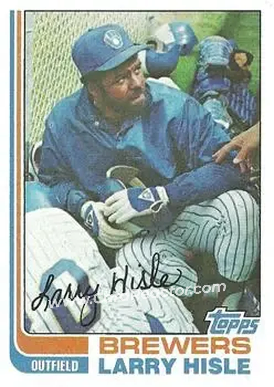 1982 Topps #93 - Larry Hisle - Milwaukee Brewers - Front 1982 Topps #93 - Larry Hisle - Milwaukee Brewers - Front