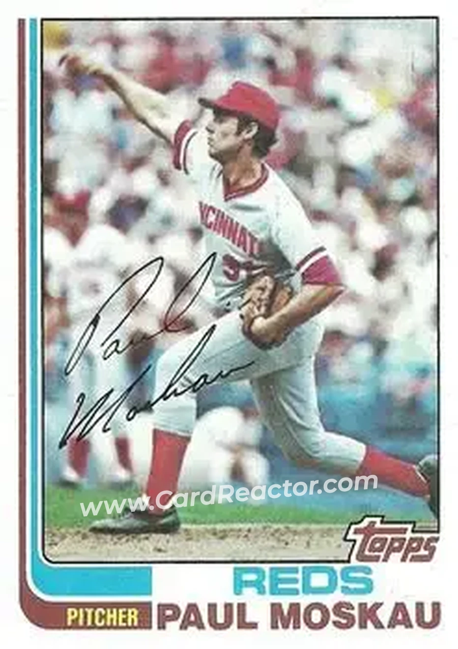 1982 Topps #97 - Paul Moskau - Cincinnati Reds - Front