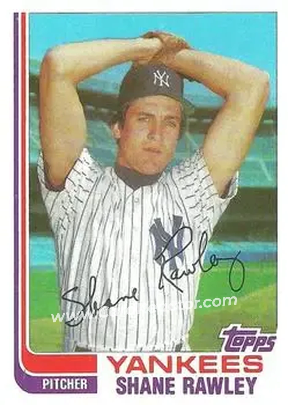 1982 Topps Traded #95T - Shane Rawley - New York Yankees - Front 1982 Topps Traded #95T - Shane Rawley - New York Yankees - Front