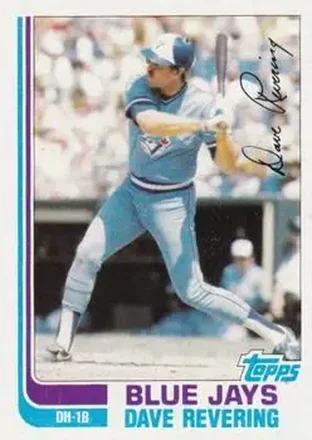 1982 Topps Traded #97T - Dave Revering - Toronto Blue Jays