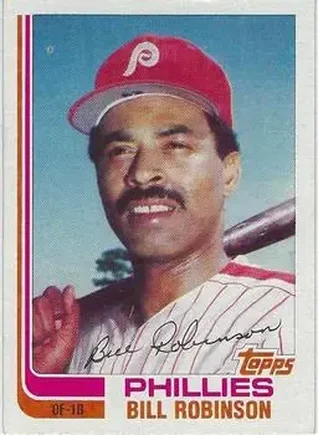 1982 Topps Traded #100T - Bill Robinson (b. 1943 OF) - Philadelphia Phillies