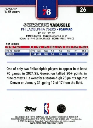Guerschon Yabusele 뒷면