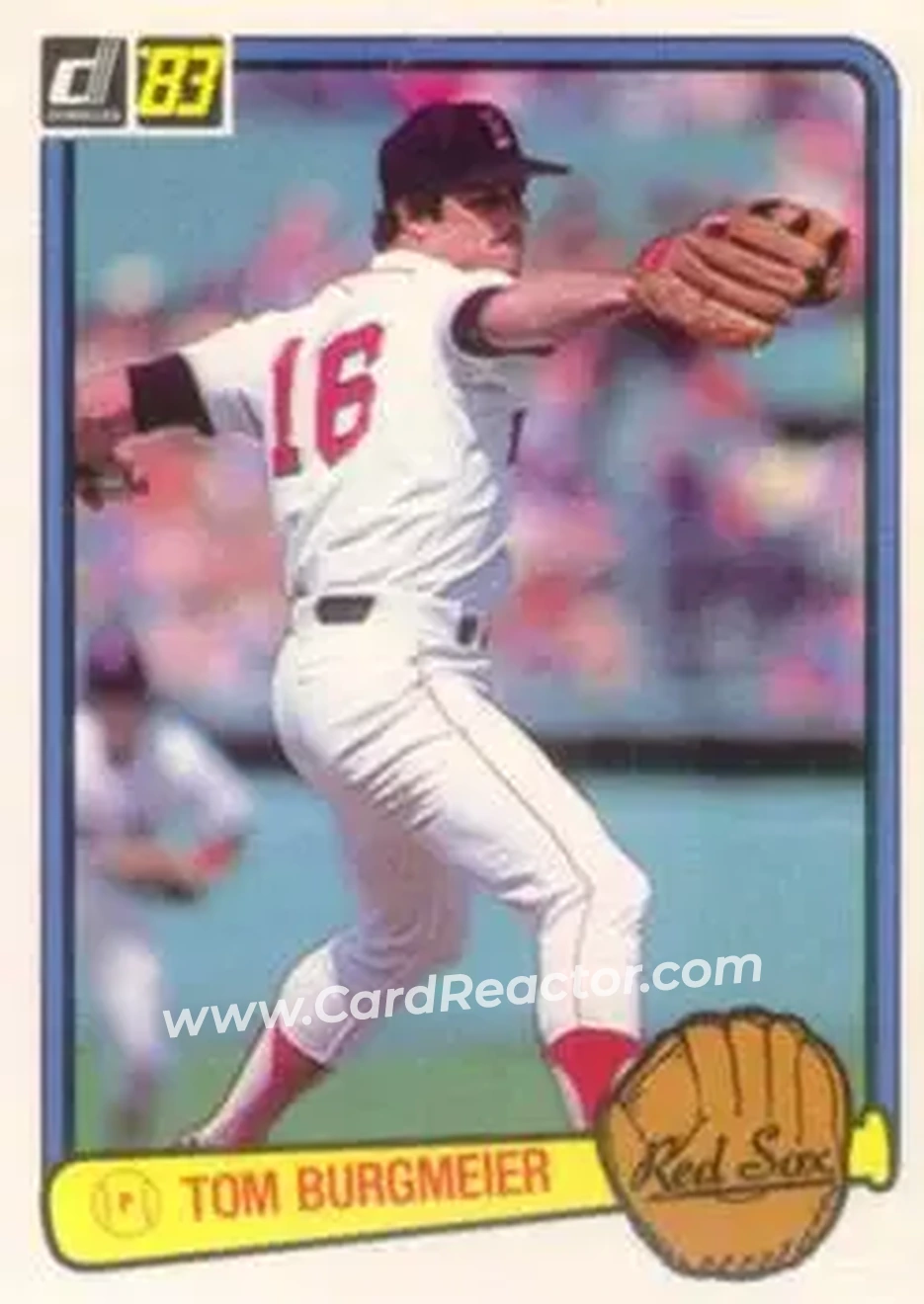 1983 Donruss #235 - Tom Burgmeier - Boston Red Sox - Front