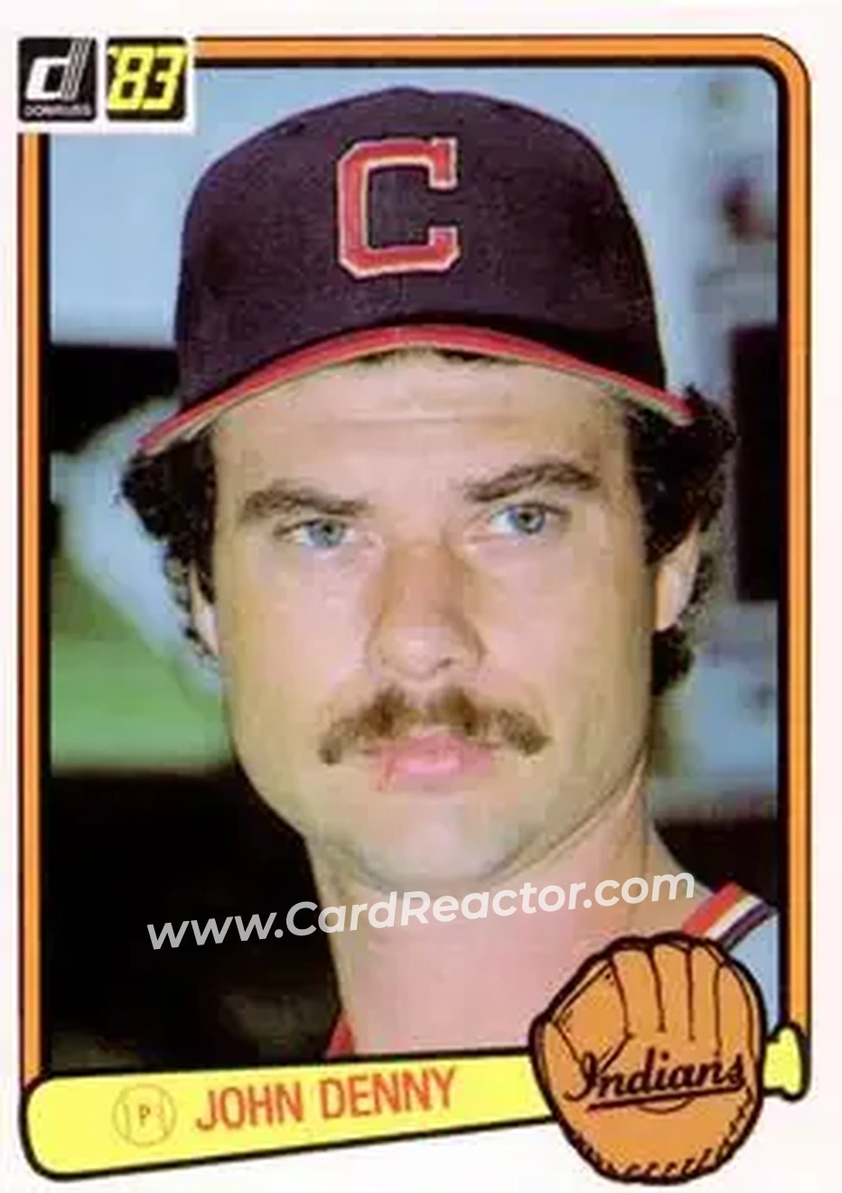 1983 Donruss #237 - John Denny - Cleveland Indians - Front