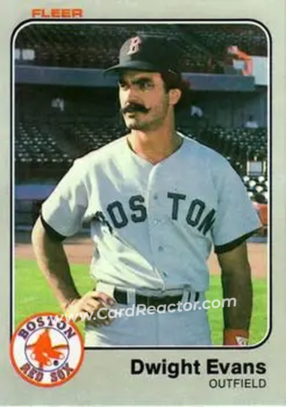1983 Fleer #183 - Dwight Evans - Boston Red Sox - Front