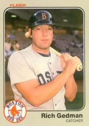 1983 Fleer #184 - Rich Gedman - Boston Red Sox 1983 Fleer #184 - Rich Gedman - Boston Red Sox