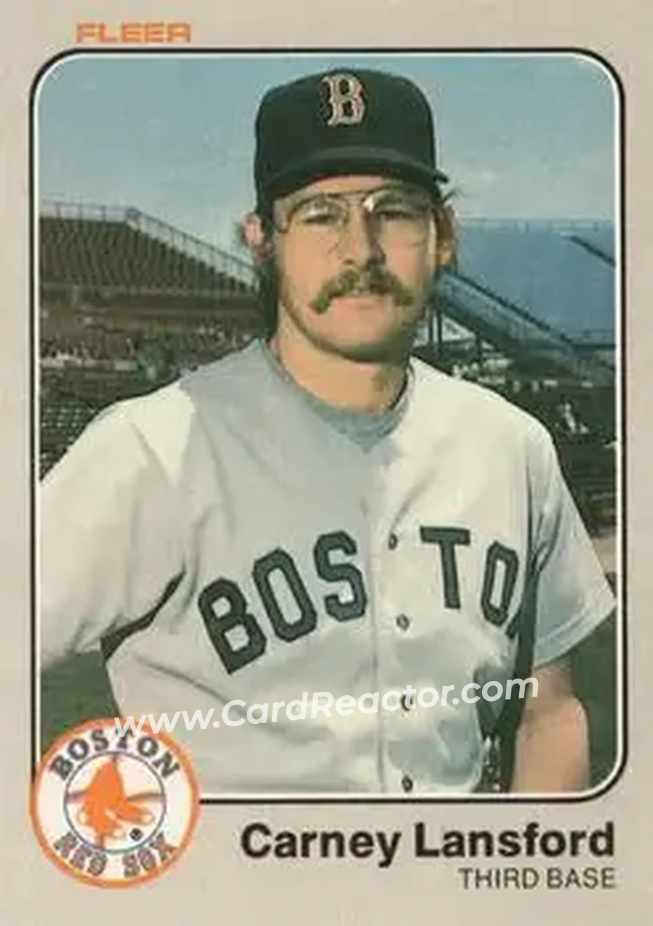 1983 Fleer #187 - Carney Lansford - Boston Red Sox - Front