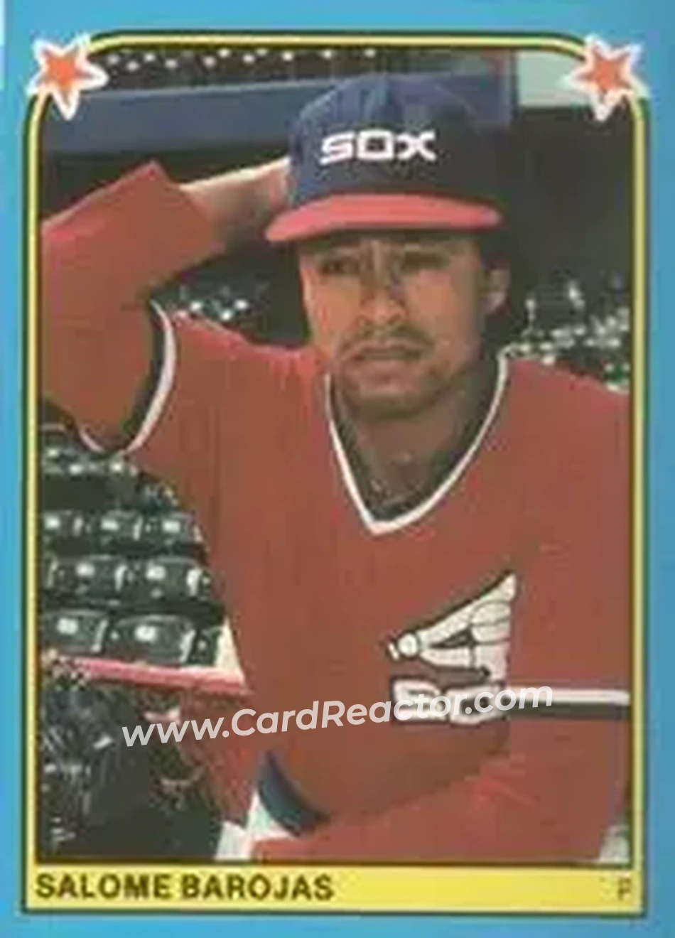 1983 Fleer Star Stickers #154 - Salome Barojas - Chicago White Sox - Front