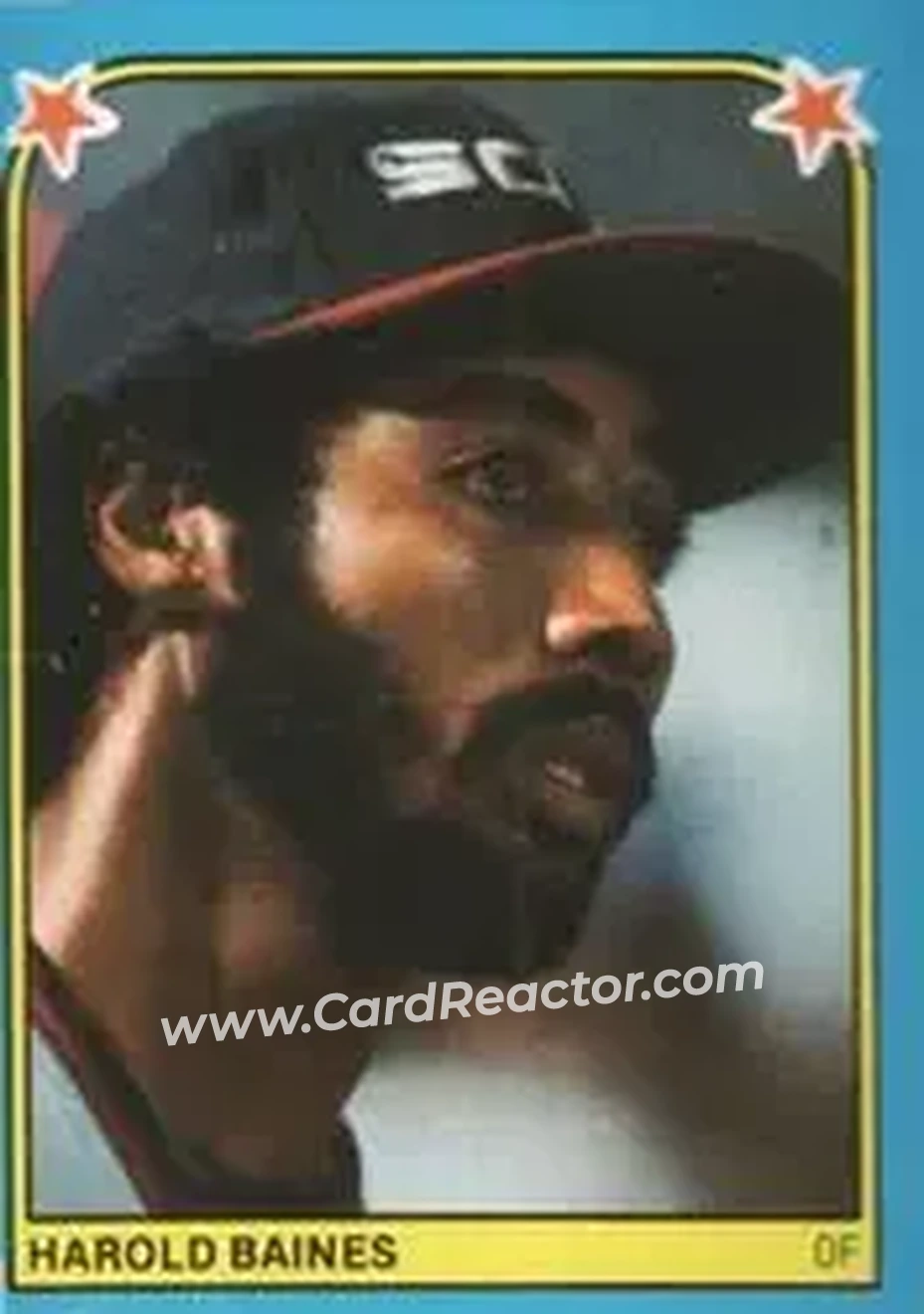 1983 Fleer Star Stickers #155 - Harold Baines - Chicago White Sox - Front 1983 Fleer Star Stickers #155 - Harold Baines - Chicago White Sox - Front
