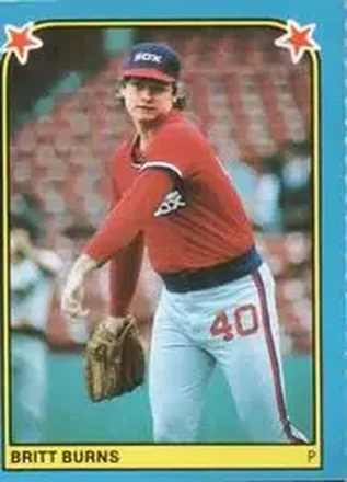 1983 Fleer Star Stickers #156 - Britt Burns - Chicago White Sox 1983 Fleer Star Stickers #156 - Britt Burns - Chicago White Sox