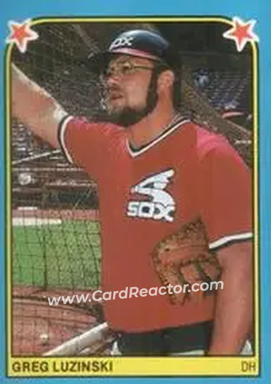 1983 Fleer Star Stickers #158 - Greg Luzinski - Chicago White Sox - Front 1983 Fleer Star Stickers #158 - Greg Luzinski - Chicago White Sox - Front