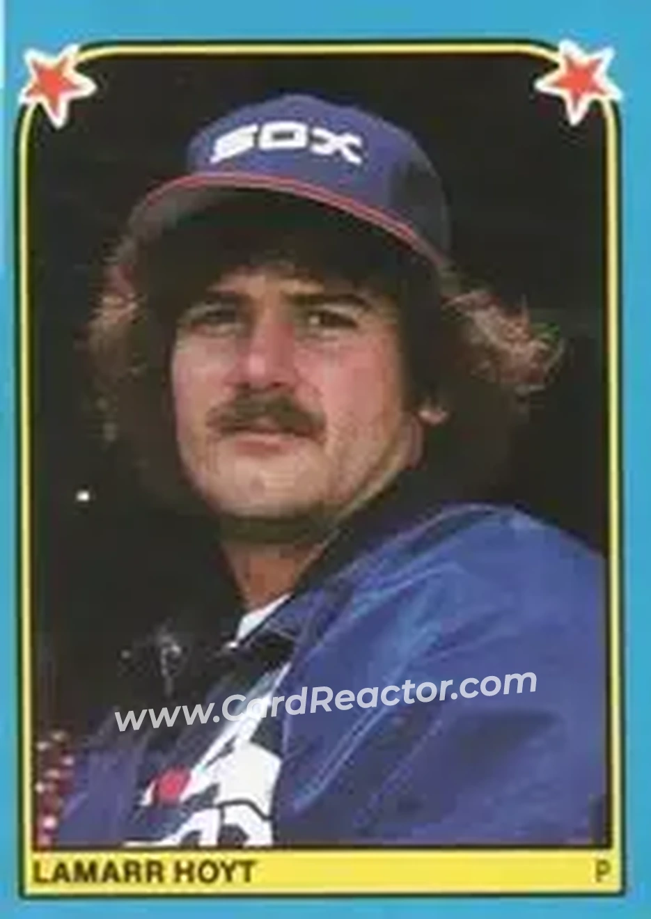 1983 Fleer Star Stickers #159 - LaMarr Hoyt - Chicago White Sox - Front