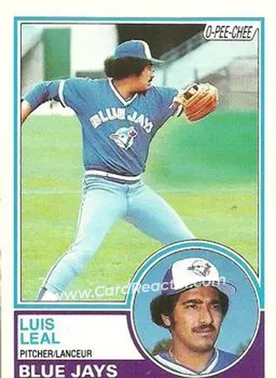 1983 O-Pee-Chee #109 - Luis Leal - Toronto Blue Jays - Front